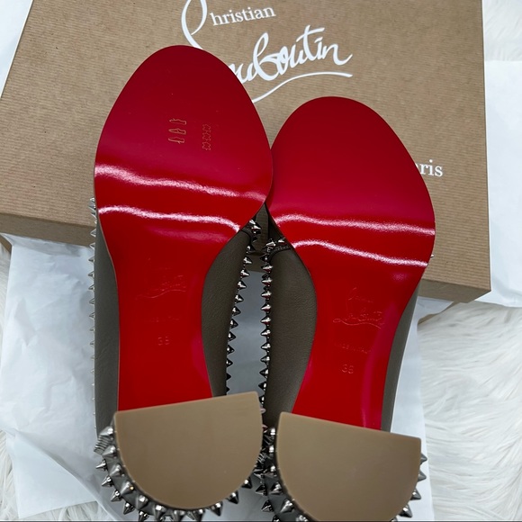 Christian Louboutin | Out Line Spiked Leather Ankle Boots - Picture 14 of 15